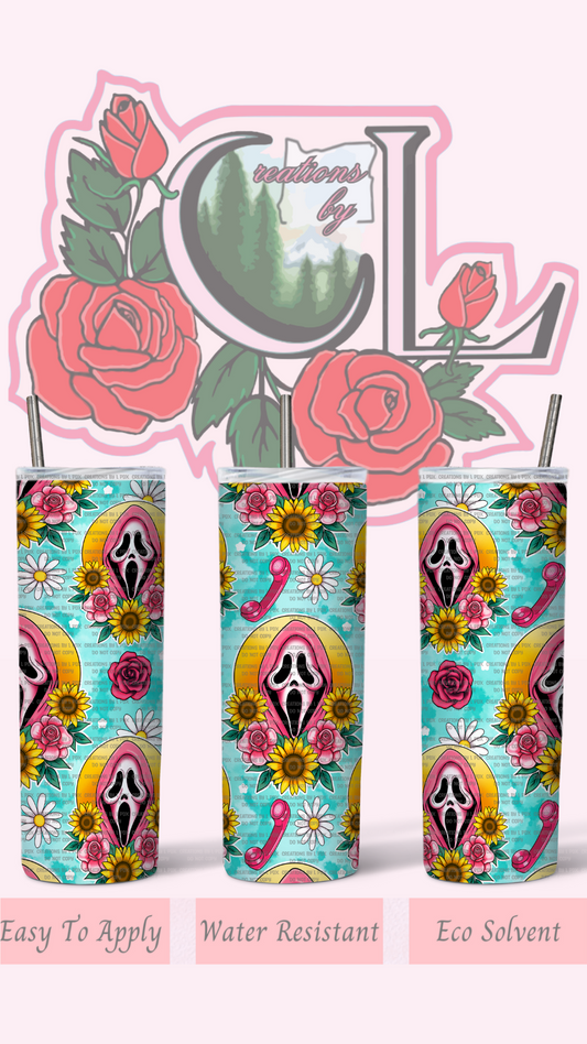 Spring Ghostface Tumbler Wrap