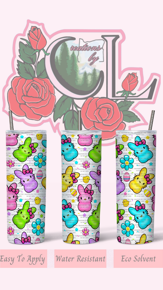 Kitty Peeps Tumbler Wrap