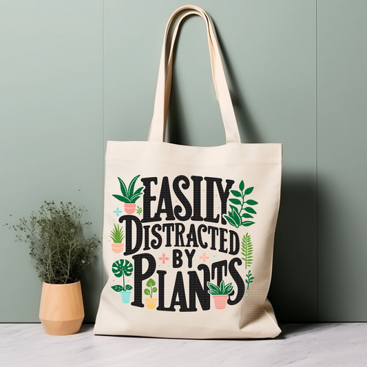 Easily Distracted by Plants Tote