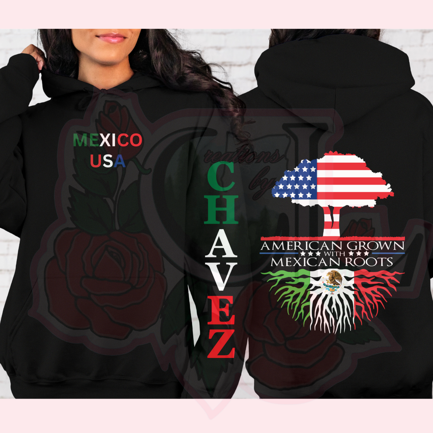 American Grown, Mexican Roots Hoodie/Crewneck