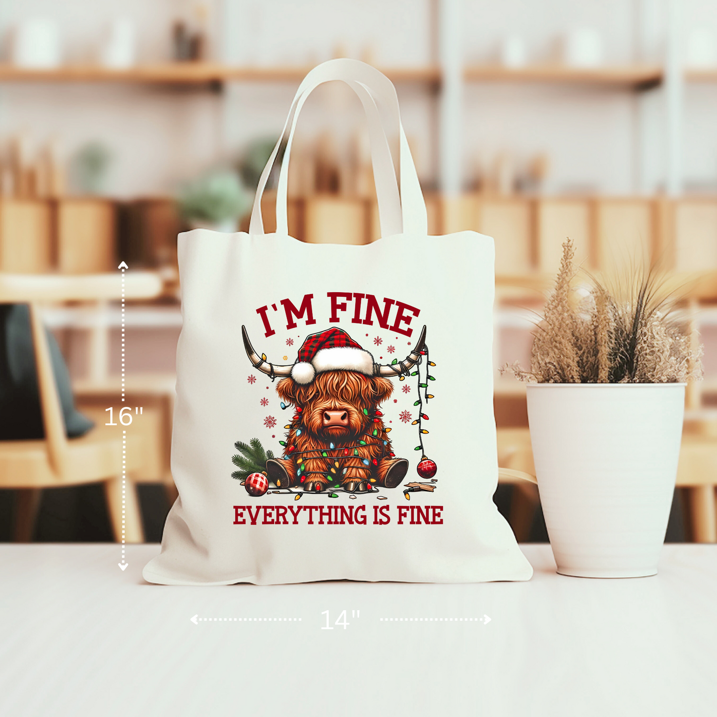 Highland I'm Fine Tote