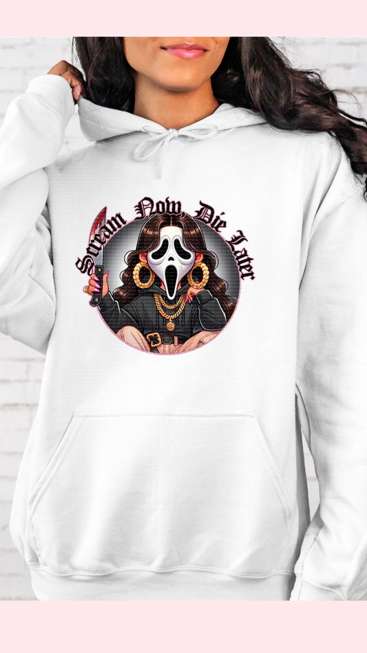 Scream Now Die Later Crewneck/Hoodie