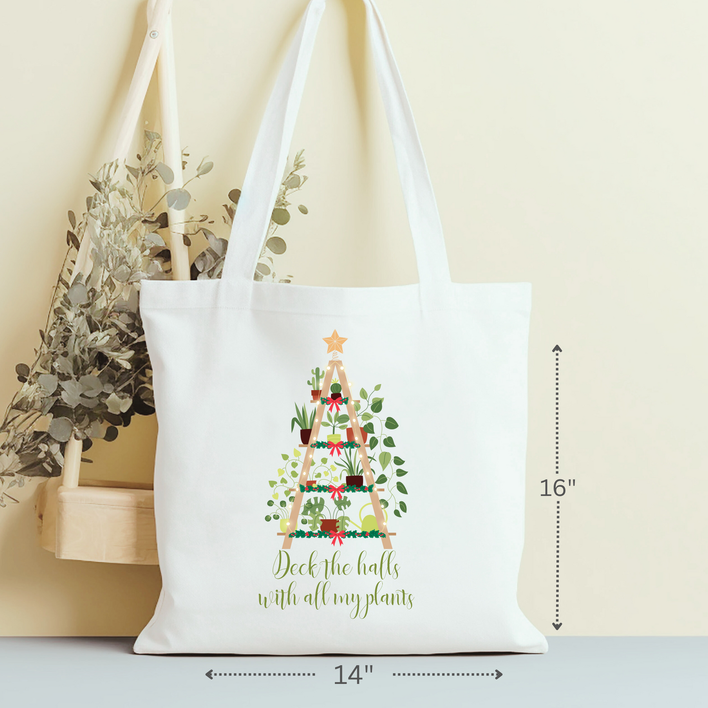 Deck the halls with my Plants Tote