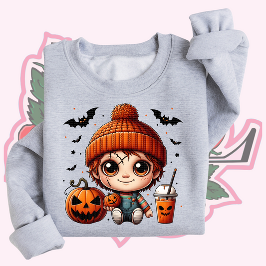 Chuck Doll Pumpkin Crewneck/Hoodie