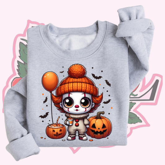 Clown Pumpkin Crewneck/Hoodie