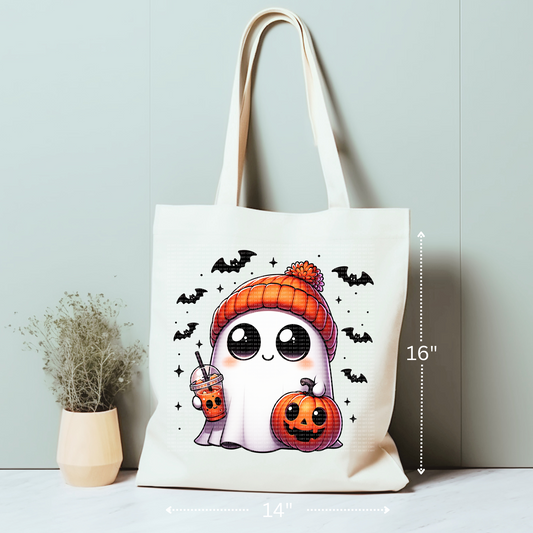 Cute Ghosty Latte Tote