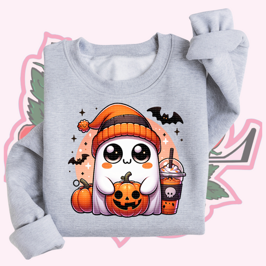 Cute Ghosty Pumpkin Crewneck/Hoodie