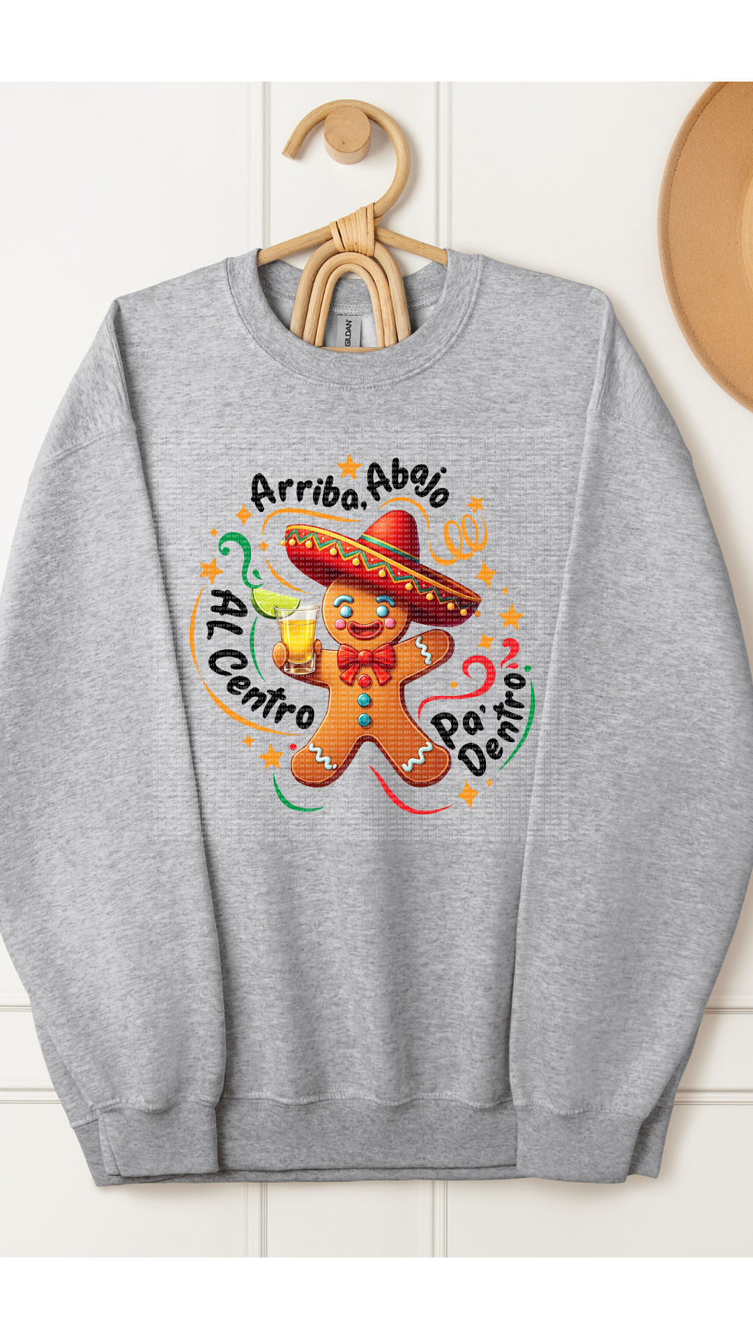 Feliz Navidad Gingerbread Hoodie/Crewneck