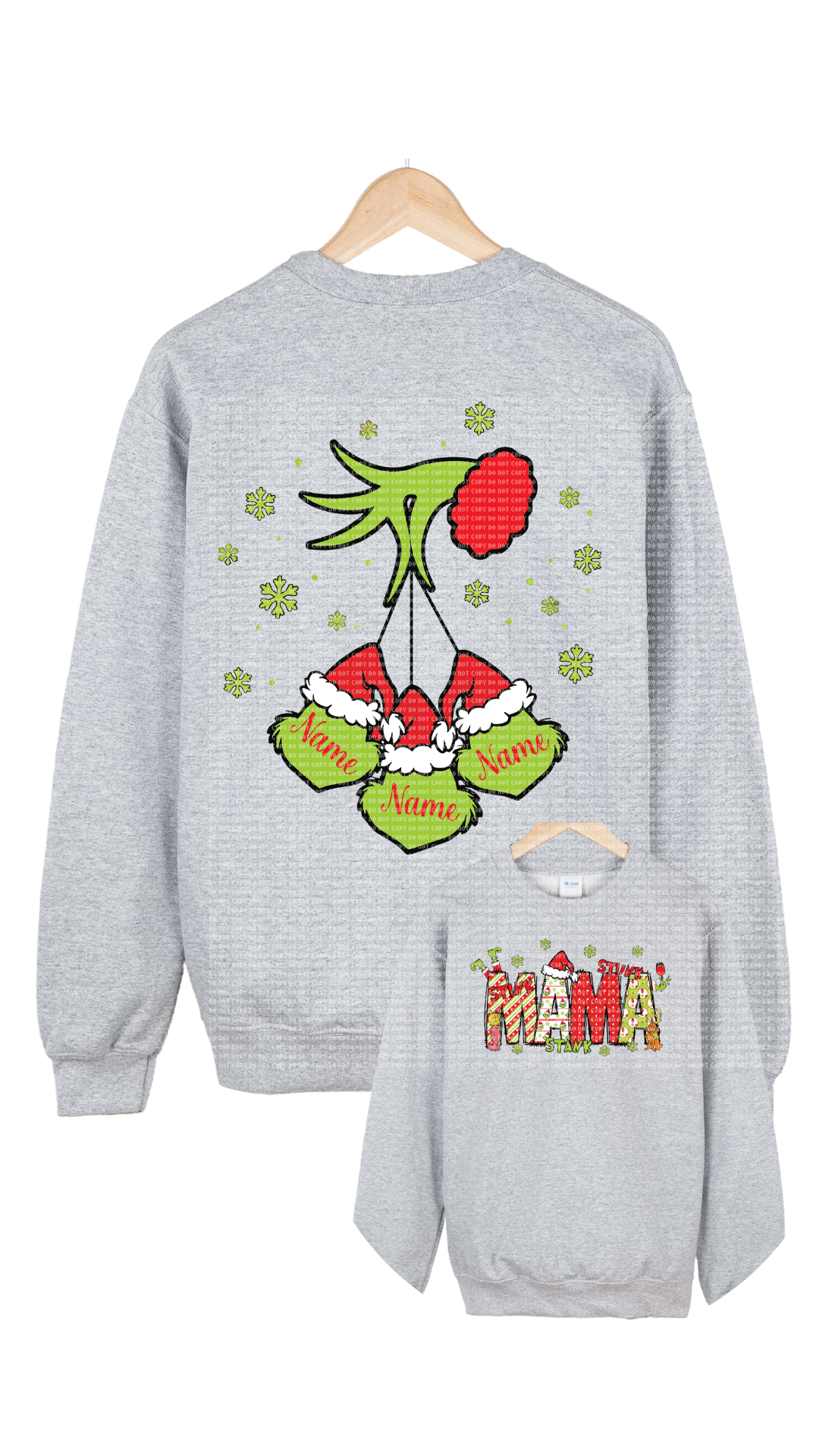 Grinch Mama Hoodie/Crewneck