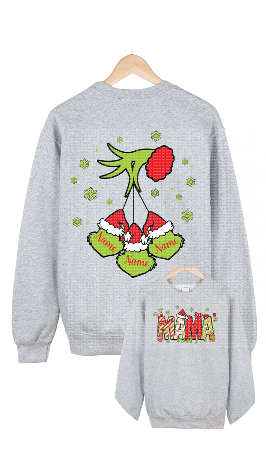 Grinch Mama Hoodie/Crewneck