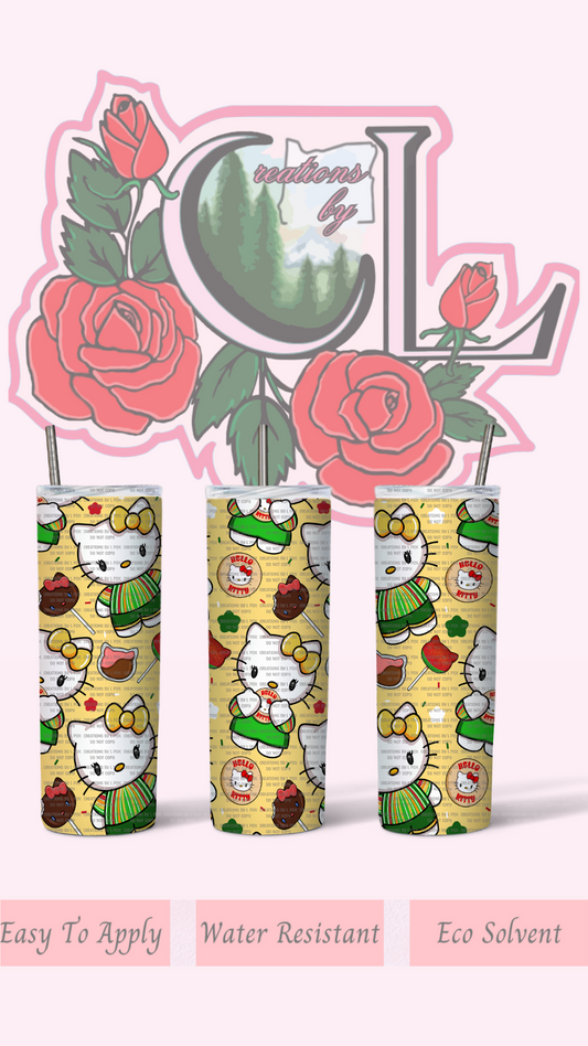 Kitty Mexican Snacks Tumbler Wrap