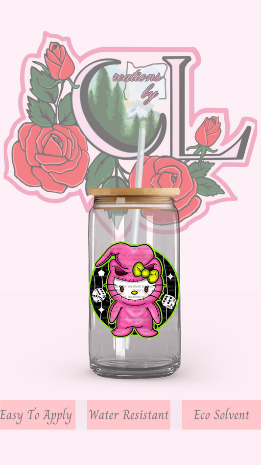 Kitty Oogie Pink Decal