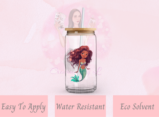 New Mermaid Glass Decal