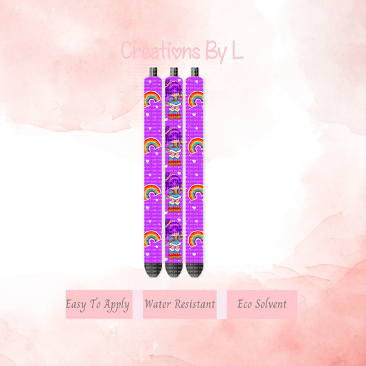 Rainbow Purple Pen Wrap