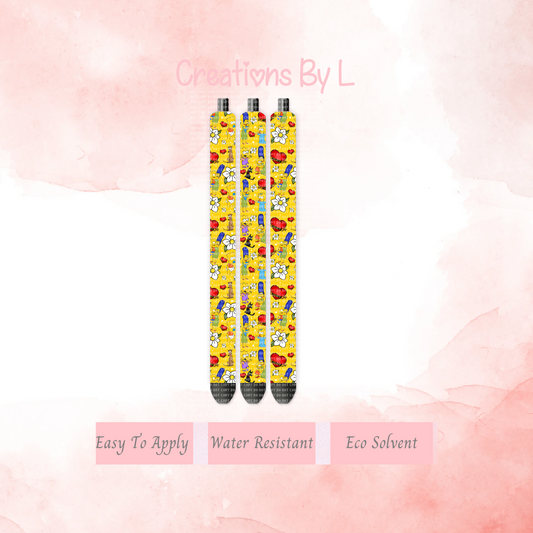 Simps Mothers Day Yellow Pen Wrap