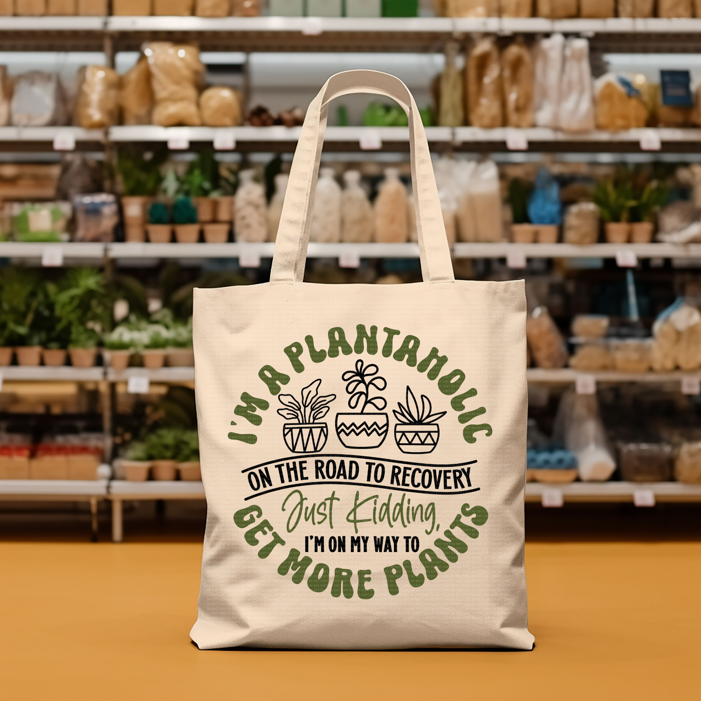 Plantaholic on the Road to Recovery Tote
