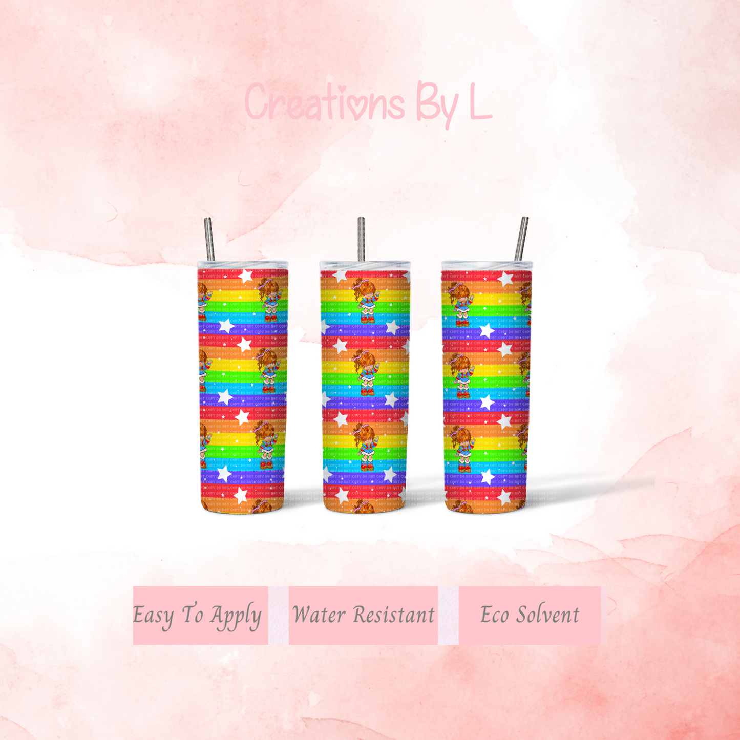 Rainbow Brite Tumbler Wrap