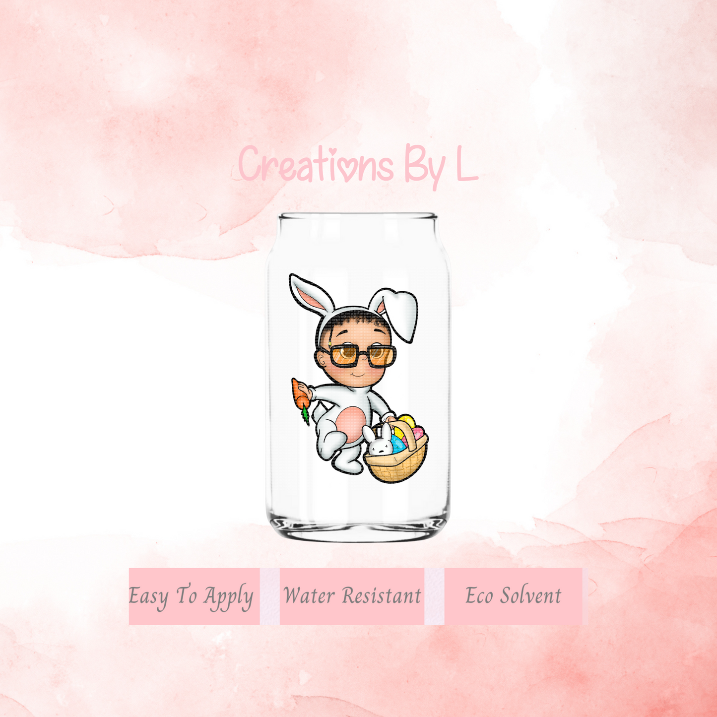 Benito Easter Bunny Glasses Decal