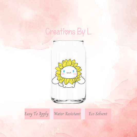 Bunny Sunflower Decal