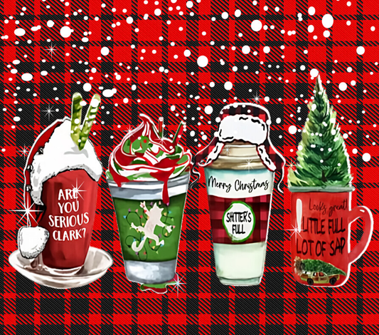 Christmas Vacation Drinks Tumbler Wrap