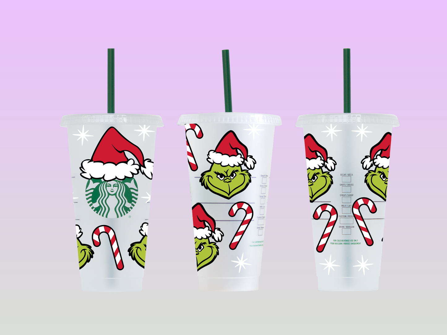 Candy Canes Cup Wrap