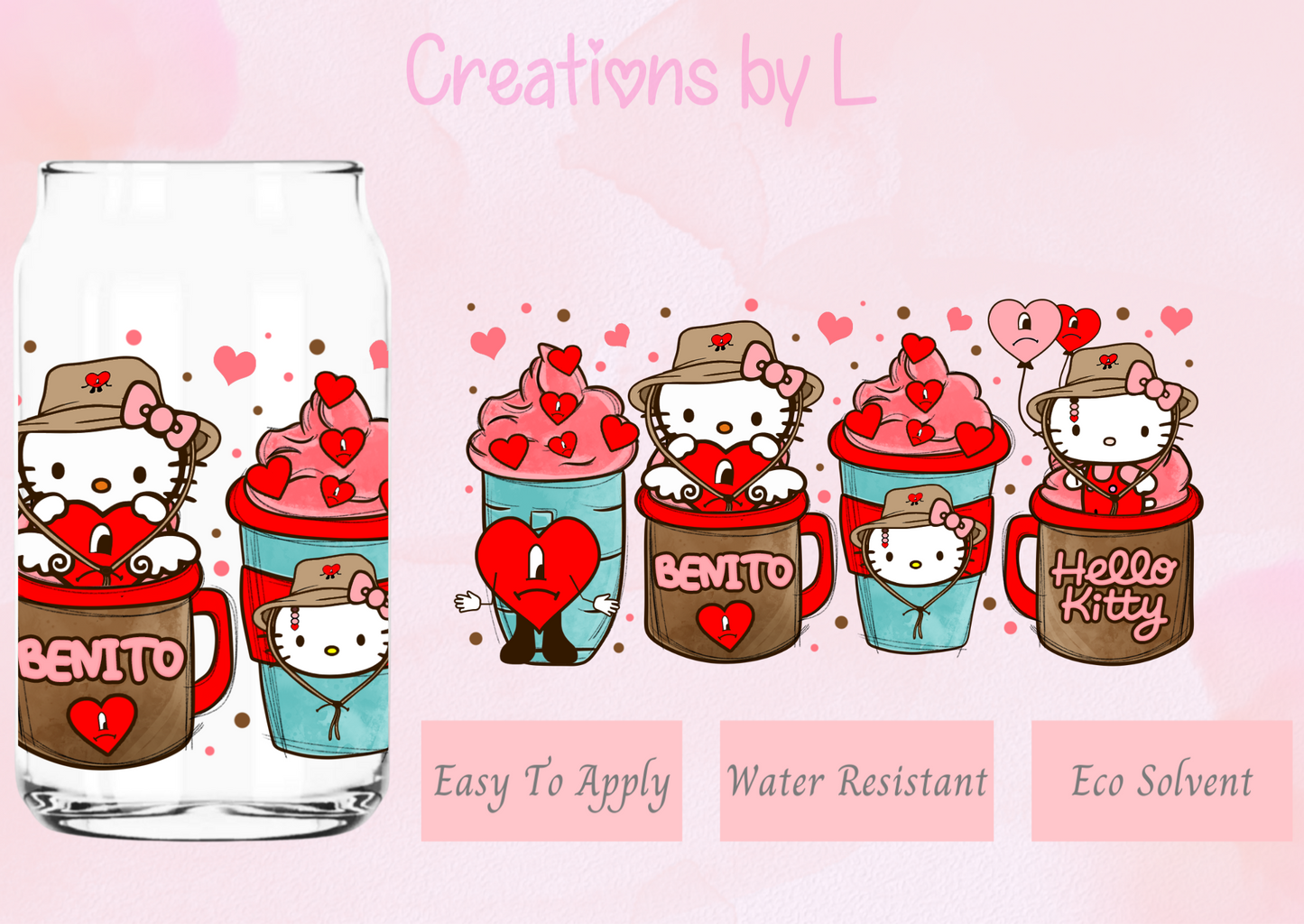 Kitty Benito Coffee Glass Wrap