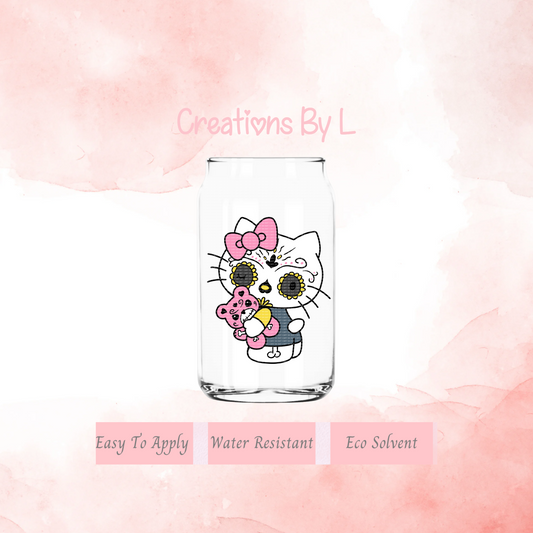 Kitty Dia De Muertos Decal