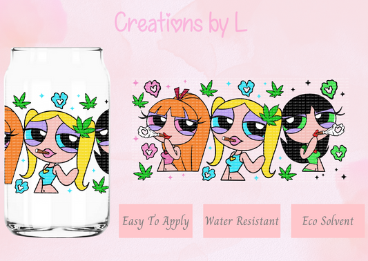 Puff Puff Girls Glass Wrap