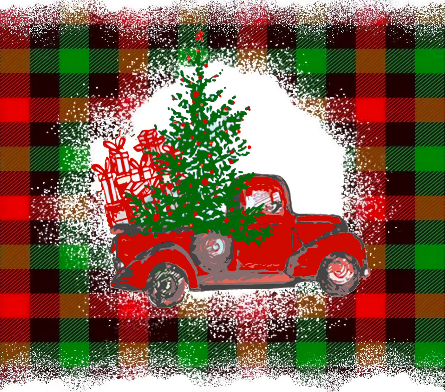 Red Truck Tumbler Wrap