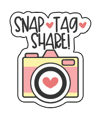 Snap Tag Share Sticker Sheet